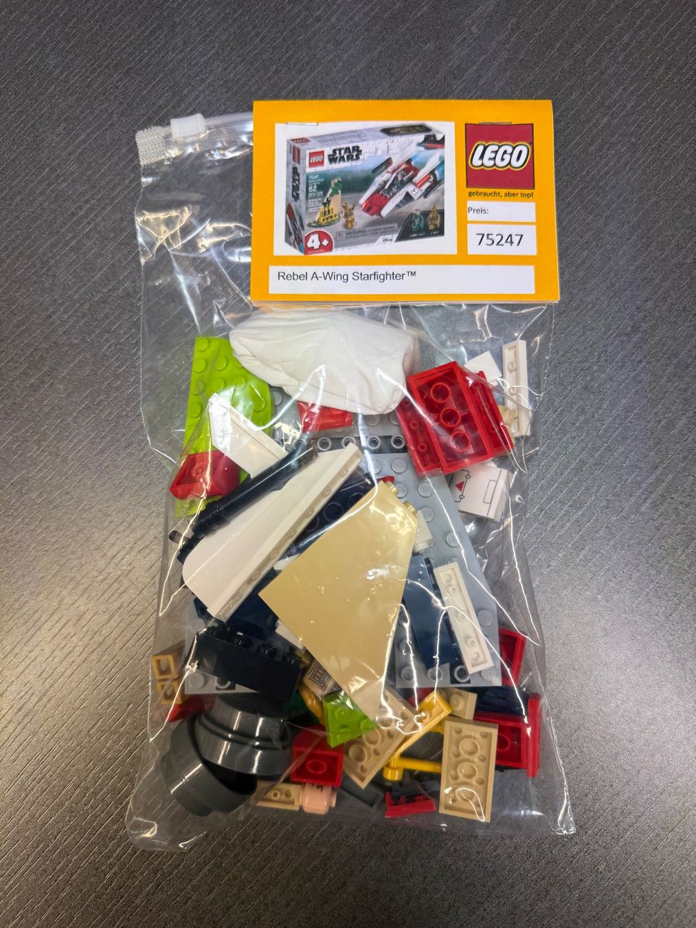 Lego Giocattoli: LEGO Star Wars Set: 75247  Rebel A-Wing – Usato da Courtaman venduto da zweiligrafix