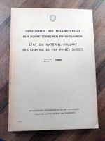 Verzeichnis Rollmaterial Schweizer Privatbahnen 1966