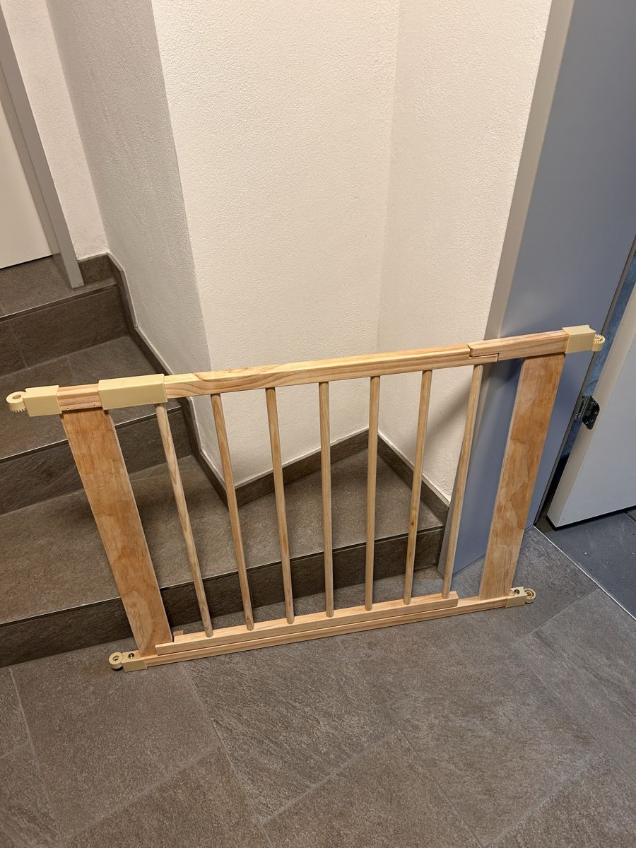 Box & Barriere di sicurezza: Holz-Laufgitter 8 Elemente mit Türe – Nuovo (secondo la descrizione) da Buchberg venduto da joo_2vcy 1