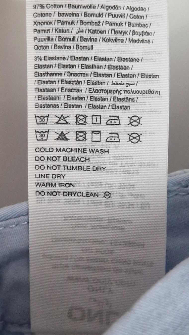 Only Pantaloni: Only Sommer Hose, hellblau, Gr. 38, eher tief geschnitten – Usato da Reinach BL venduto da Tinkerbelly27 5