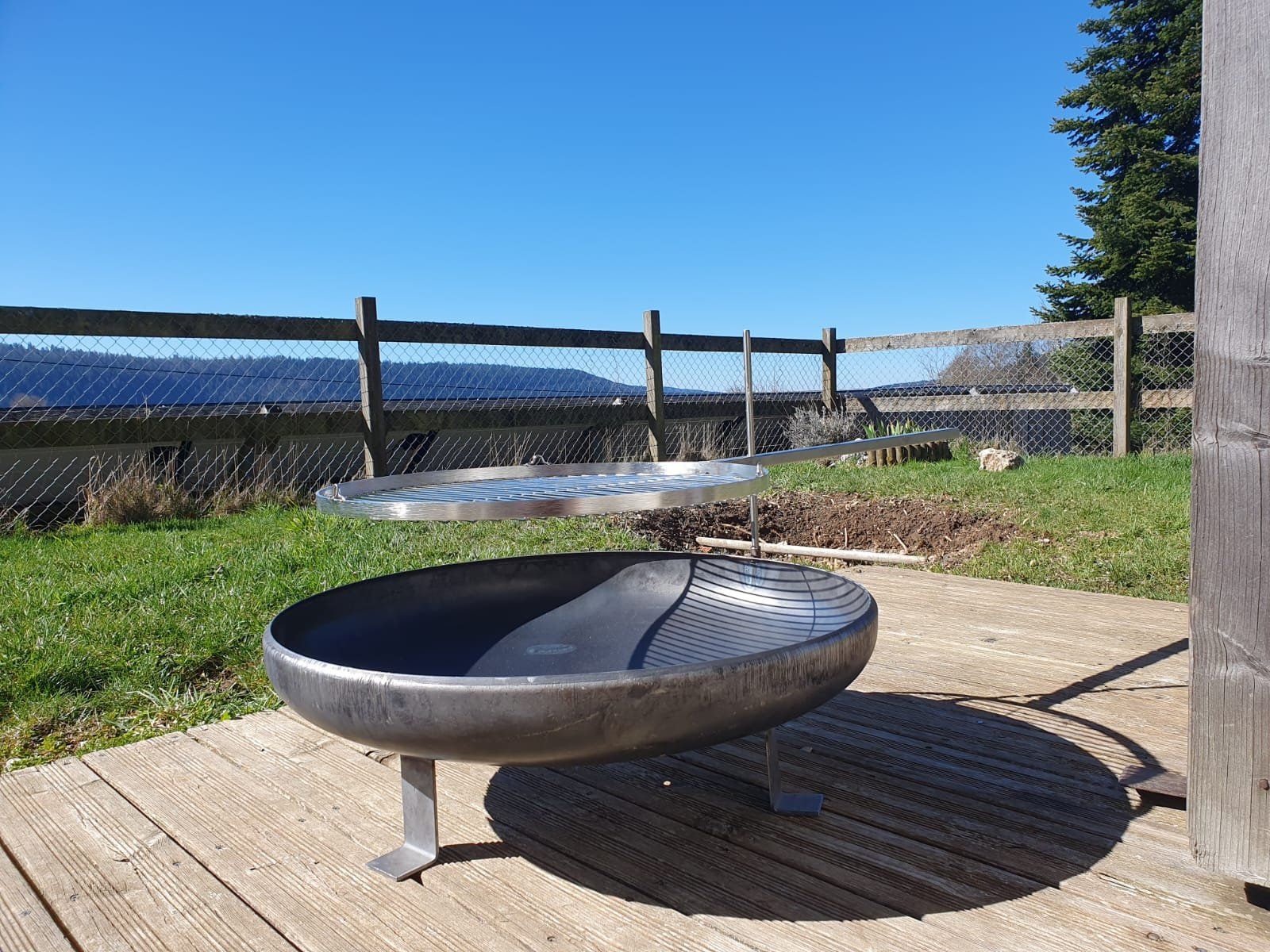 Bracieri: Feuerschale mit Grillsystem – Nuovo e nell'imballaggio originale da Burgistein venduto da Franks-Design 1
