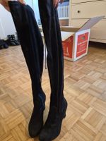 Damen Overknees Stiefel, schwarz, Gr. 37, Top Zustand!