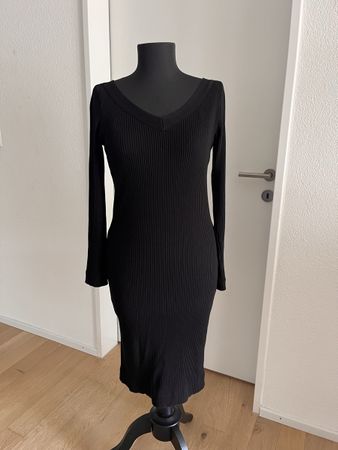 Ripp-Optik Kleid Boss Bodycon schwarz sexy
