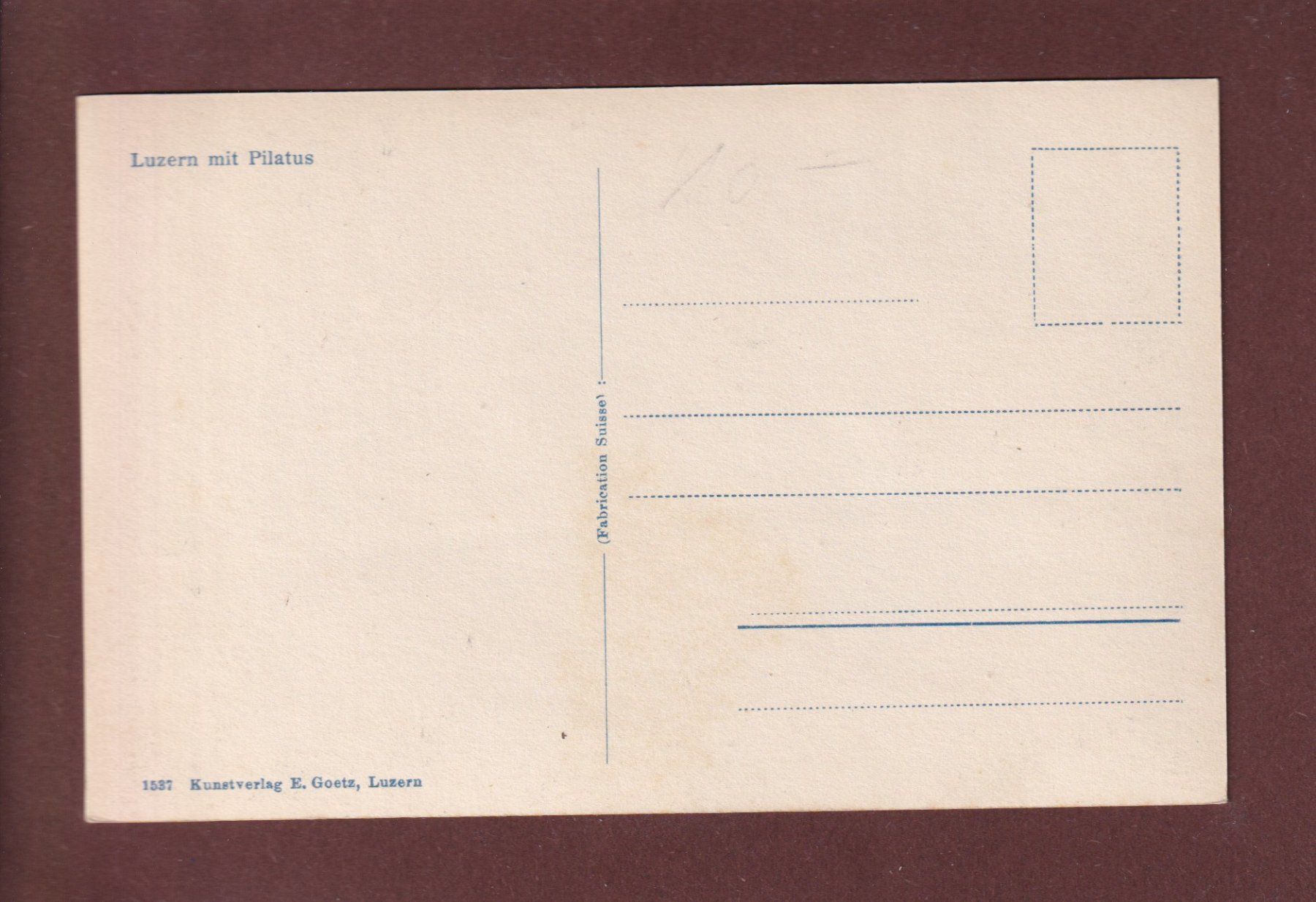 Cartoline postali: LUZERN - Teilansicht - Schiffe - Pilatus – Usato da Pully venduto da nicecards 1