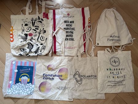 Stofftaschen Jutebeutel Set mit diversen Motiven