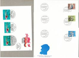 4 FDC - CH, 3 mit hohen Werten, 1 EUREGIO Bodensee
