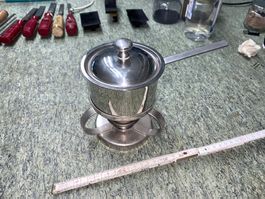 Spring Fondue Set Saucenwärmer  Edelstahl Gastro Neuzustand