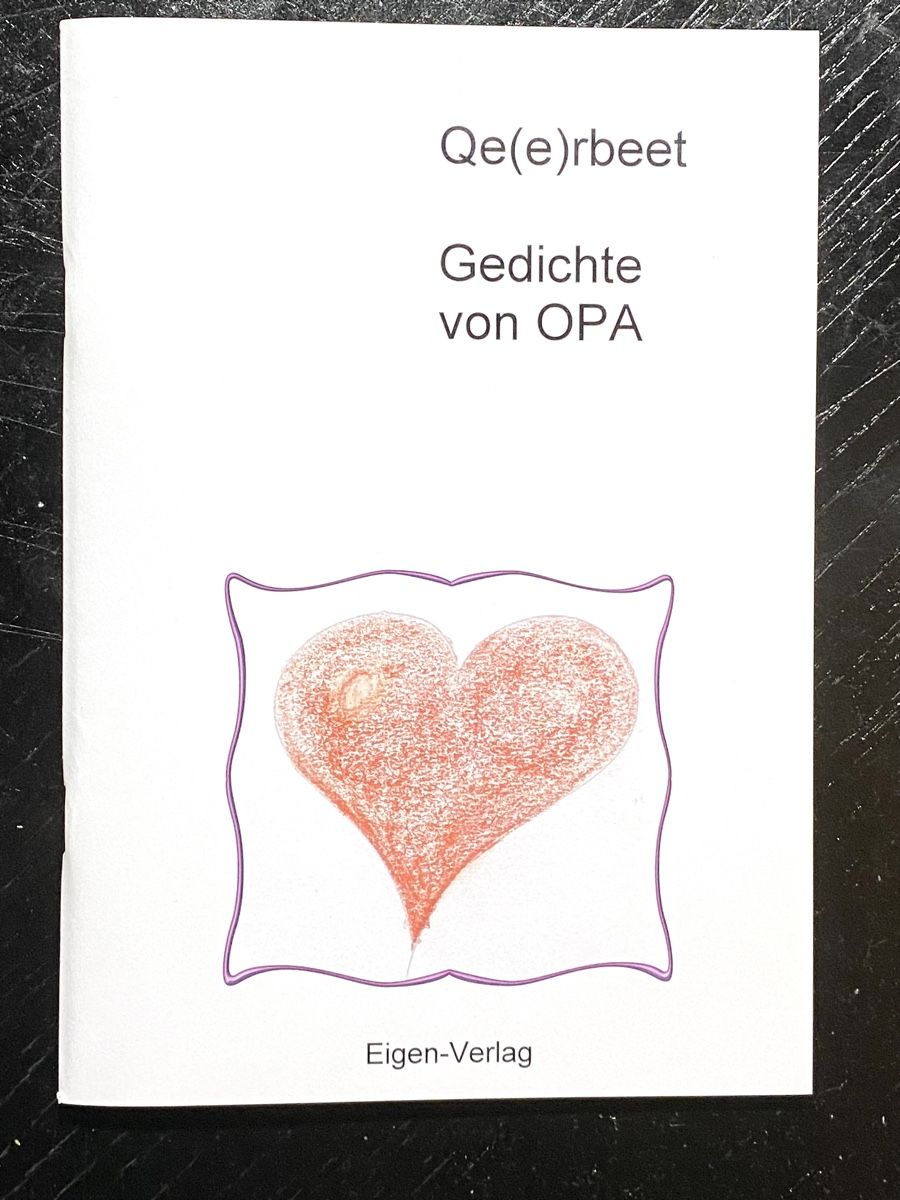 Bücher: Gedichte von OPA -  “Qe(e)rbeet” - Mischa Müller – Neu und originalverpackt aus Zuerich von SonderArt-Wertgut