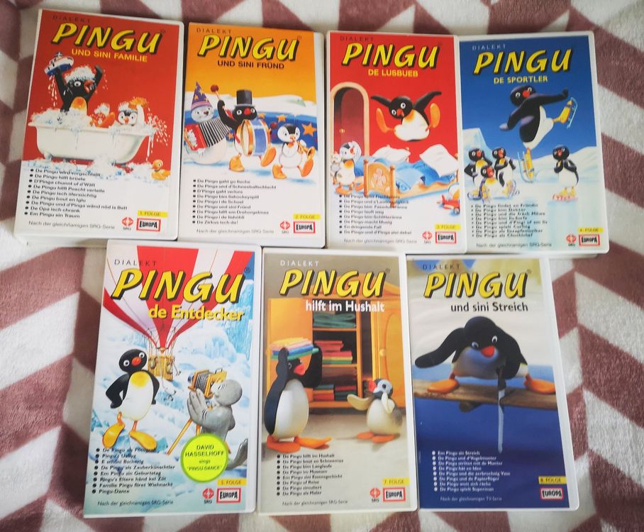 Pingu -vhs 7 Stück (1991 - 1996) 