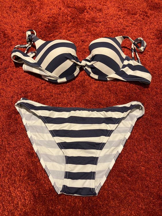 Culotte De Bikini Kiwi St Tropez Rayée Multicolore - Taille T5, Neuf Avec étiquettes