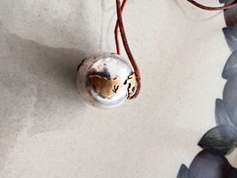 Vintage silver chime world pendant