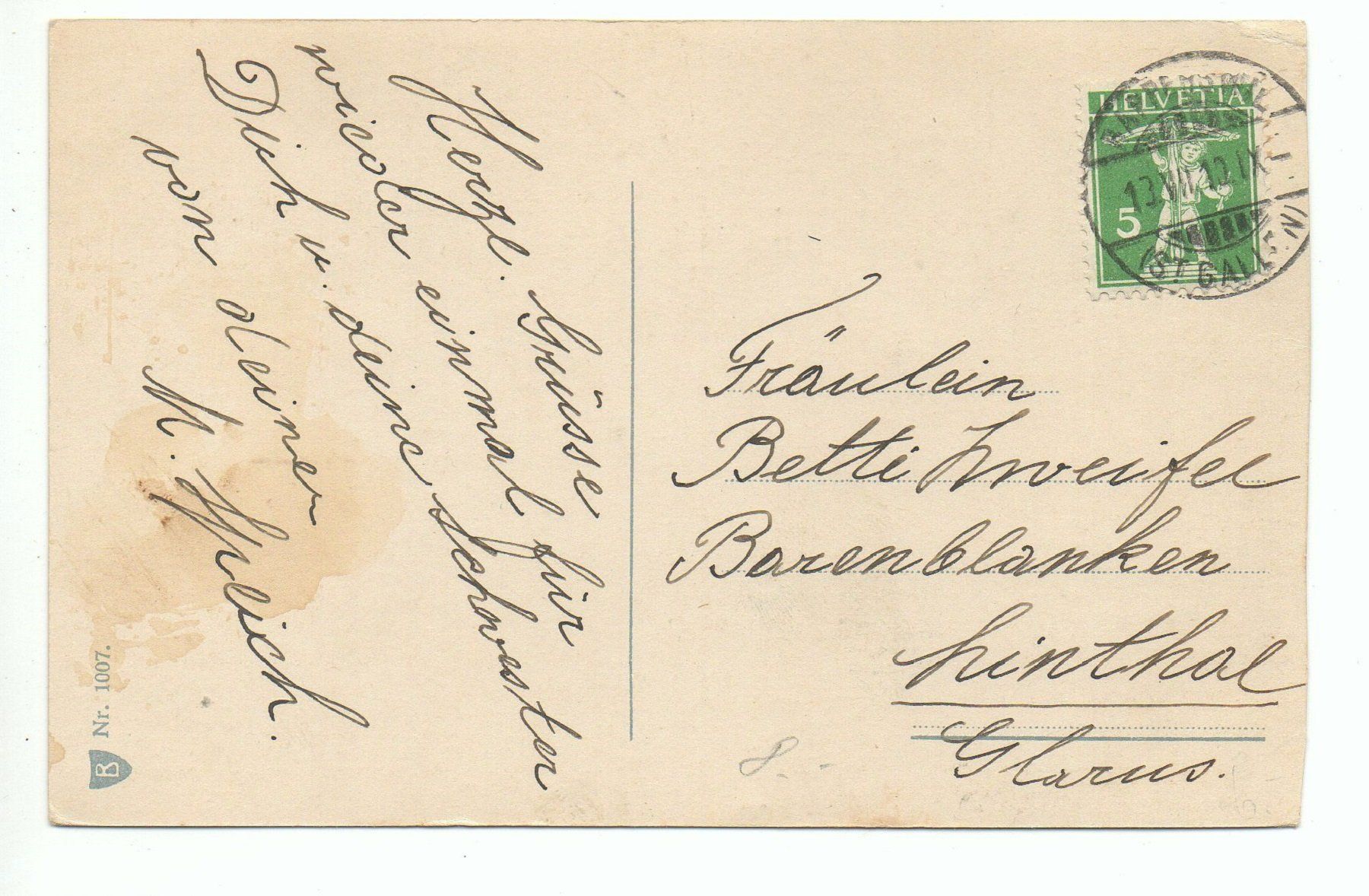 Ansichtskarten: RAPPERSWIL No. 1007 – Gebraucht aus Jona von philajona 1