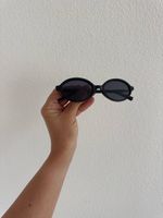 Sonnenbrille schwarz oval – Miu Miu Style