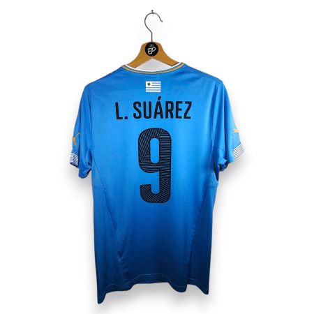 Original 2014-15 Uruguay Home Trikot Suarez