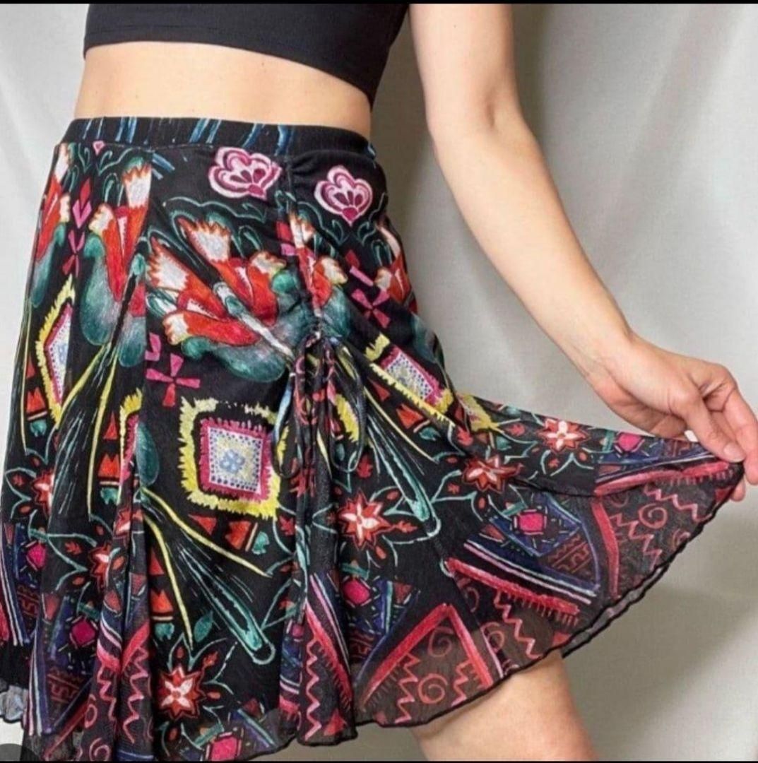 Desigual Gonne: Gemusterter Rock von Desigual – Nuovo (secondo la descrizione) da Hochdorf venduto da Berry005