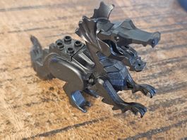 lego figurine animal. Black Dragon, Classic.