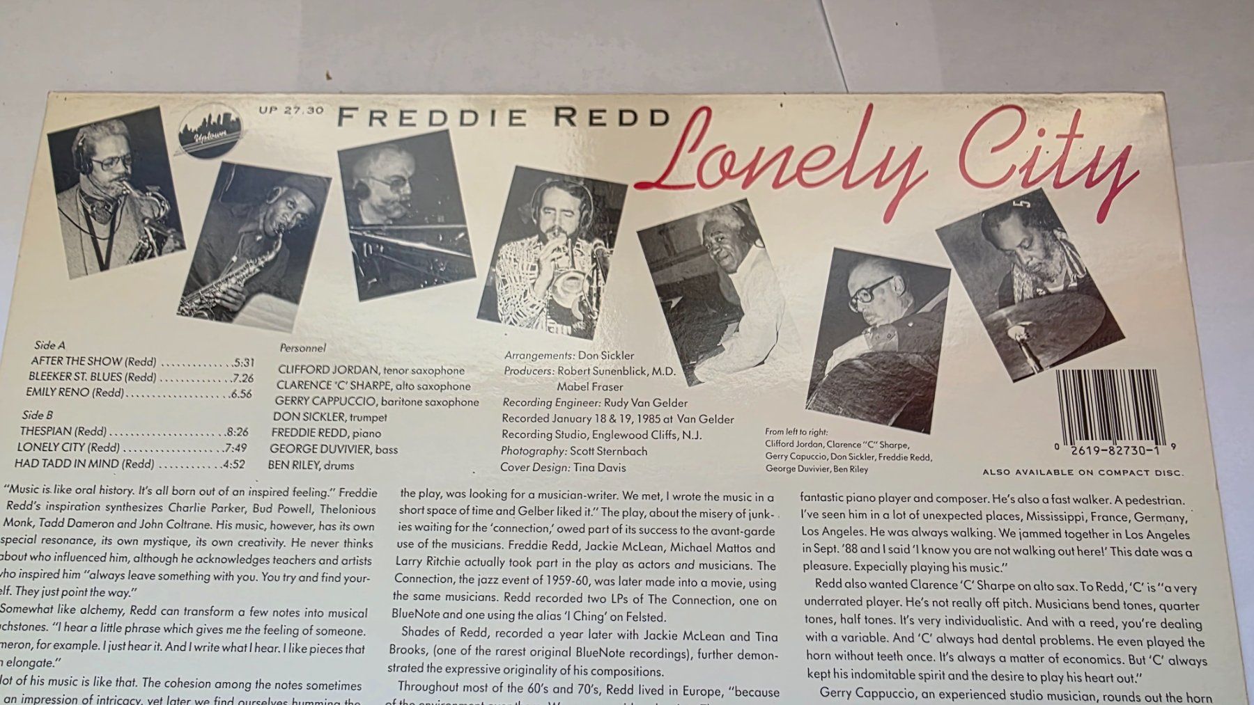 Vinyles: LP  Lonely City   Freddie Redd – D'occasion à dornach par hundeliebe01 1