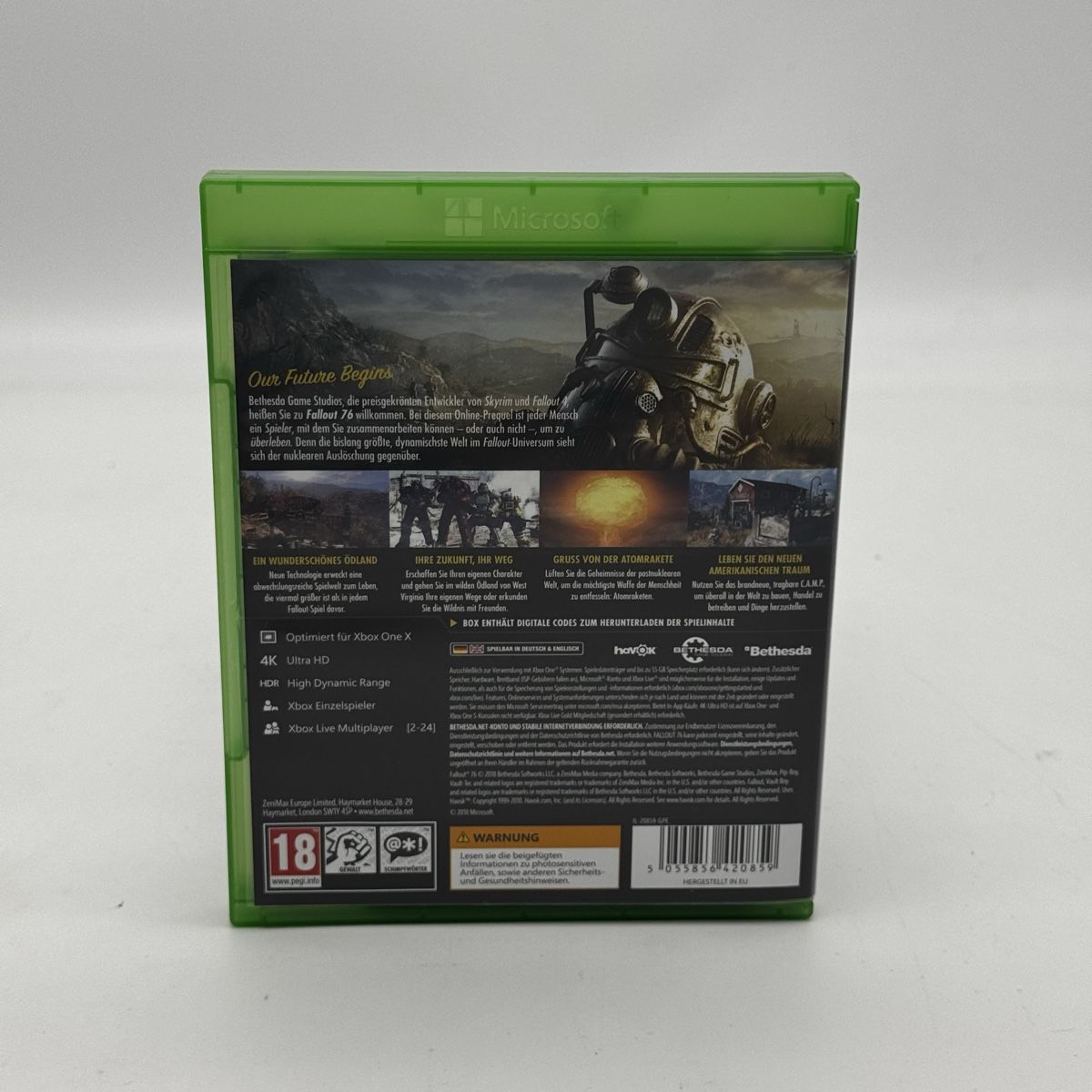 Microsoft Giochi: Xbox One - Fallout 76 | Hülle / Anleitung | PEGI 18 | Game – Usato da Kloten venduto da Warehouse81 1