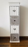 Schubladenkommode weiss Holzoptik 4 Schubladen gebraucht
