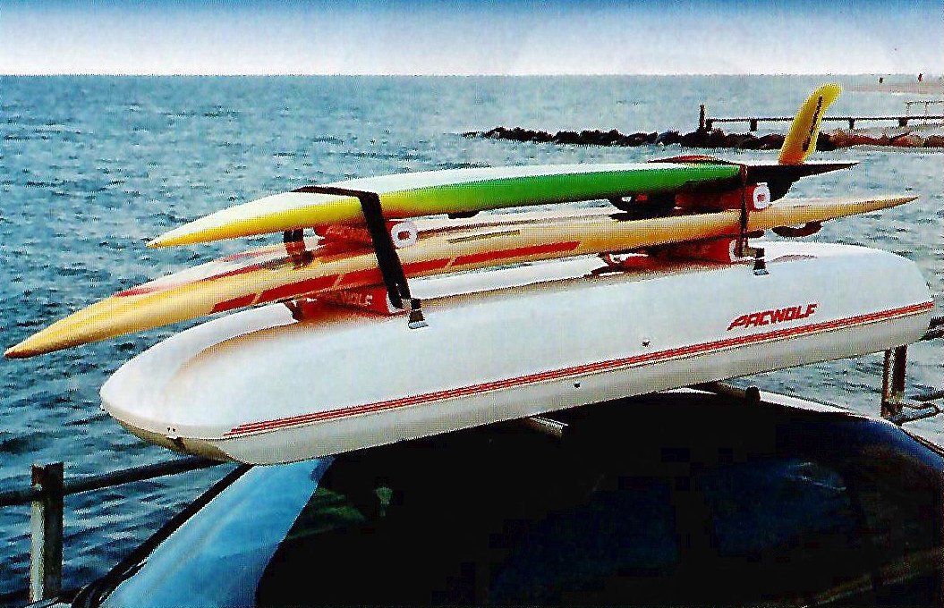 Box da tetto: PACWOLF Surf-Dachbox 275cm inkl. Thule-Träger – Usato da Hausen am Albis venduto da ahuber01