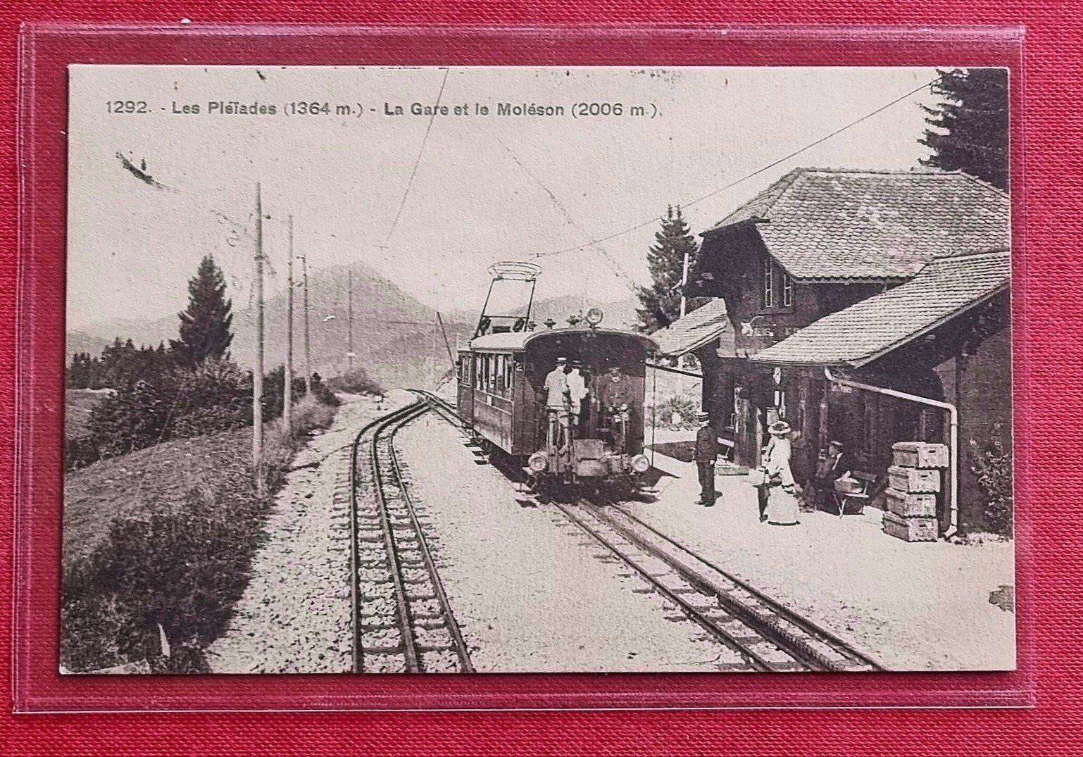 Cartoline postali: Les Pleiades - La Gare - Bahnhof - Chemin de Fer - 1925 – Usato da Rothrist venduto da RROENK