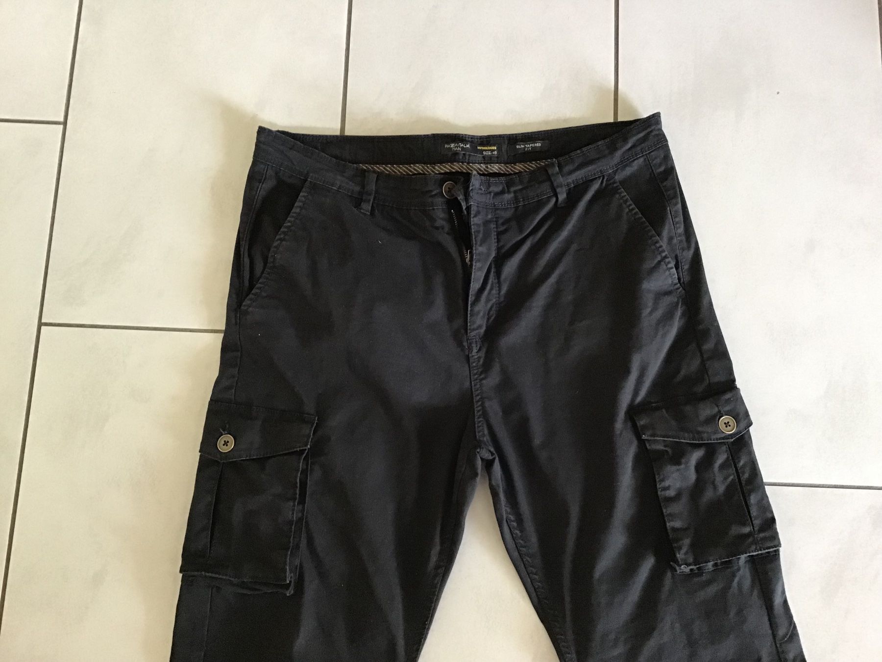 Pantaloni: Schwarze Hose Piaza Italia Man – Usato da Trimbach venduto da Mery70 1