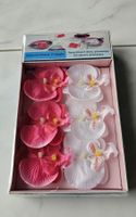 Dekosortiment Orchideen, weiss + rosa, je 3 Stk.
