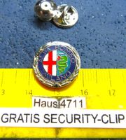 ALFA ROMEO MILANO AUTO LOGO PIN SILBRIG GLASIERT SECURITY-CL