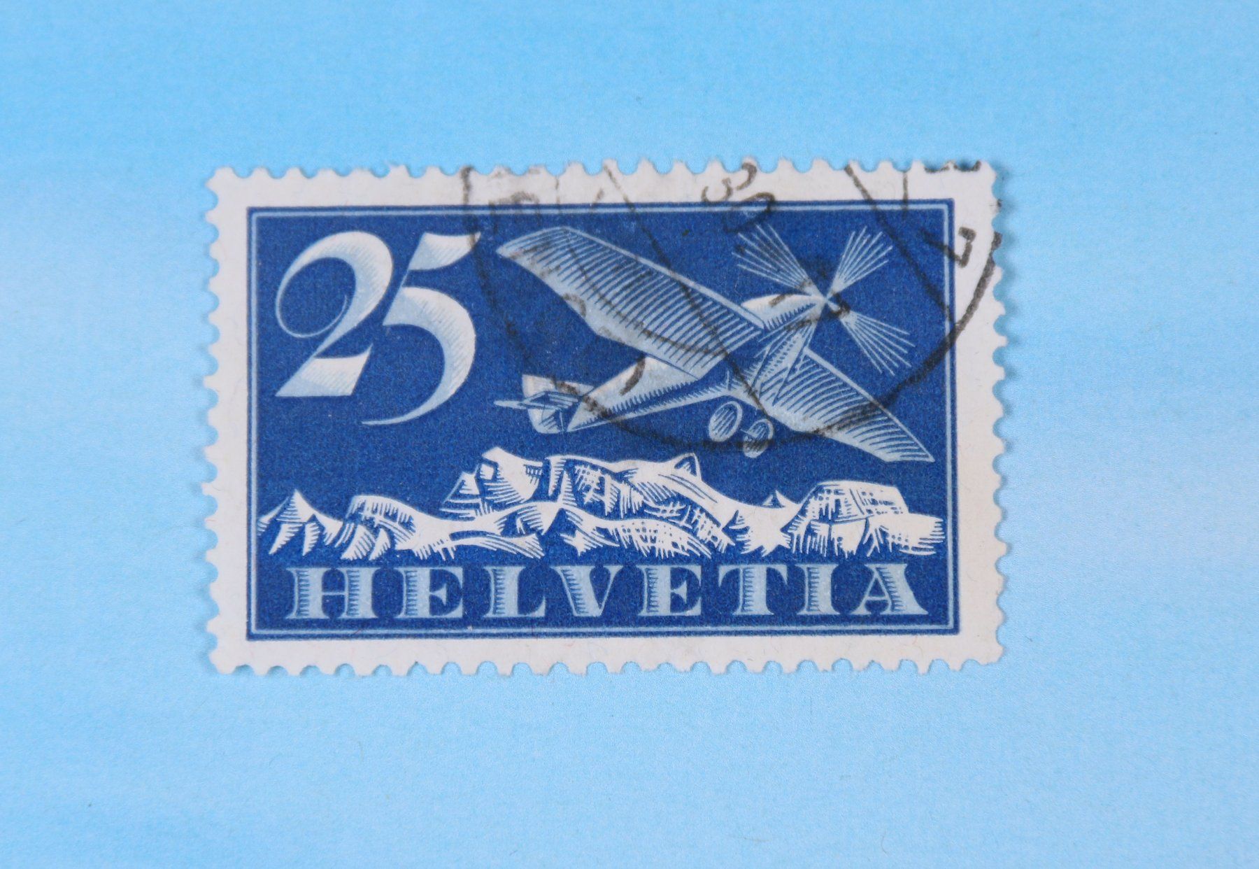 Alle Briefmarken: Flugpostmarke Nr.05 gestempelt – Gebraucht aus Hettlingen von Scholi99