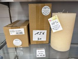 156 Posten Raureif Stumpen Kerze/n 120 x 200 aus Liquidation