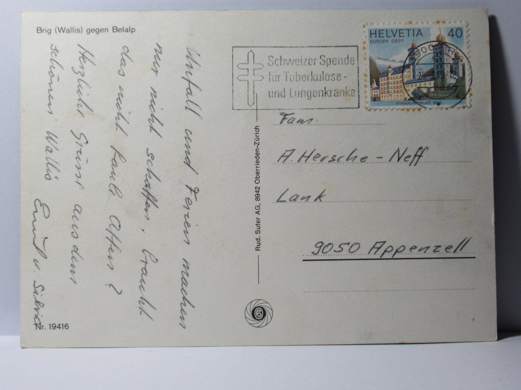 Cartoline postali: Brig gegen Belalp – Usato da Grenchen venduto da frechri 1