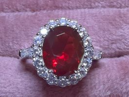 Bague Rouge Rubis Impérial