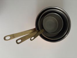 Kupferpfannen Set, 3 Stück