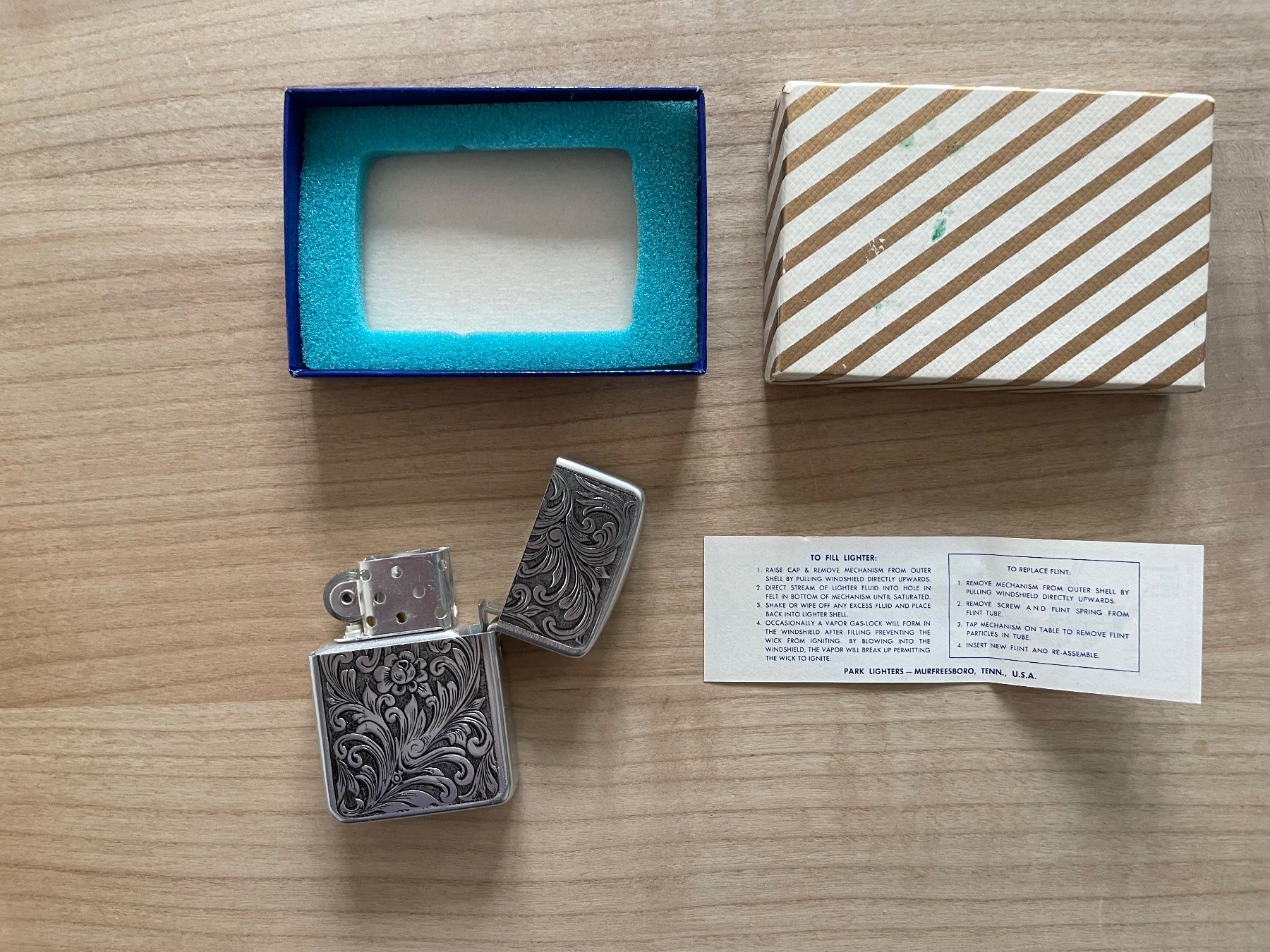 Feuerzeuge: Feuerzeug" Park Lighter" Vintage ungebraucht – Gebraucht aus Winterthur von Myrtillus 2