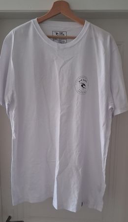 Rip Curl T-Shirt Weiss Grösse 2XL Sommerliches Basic