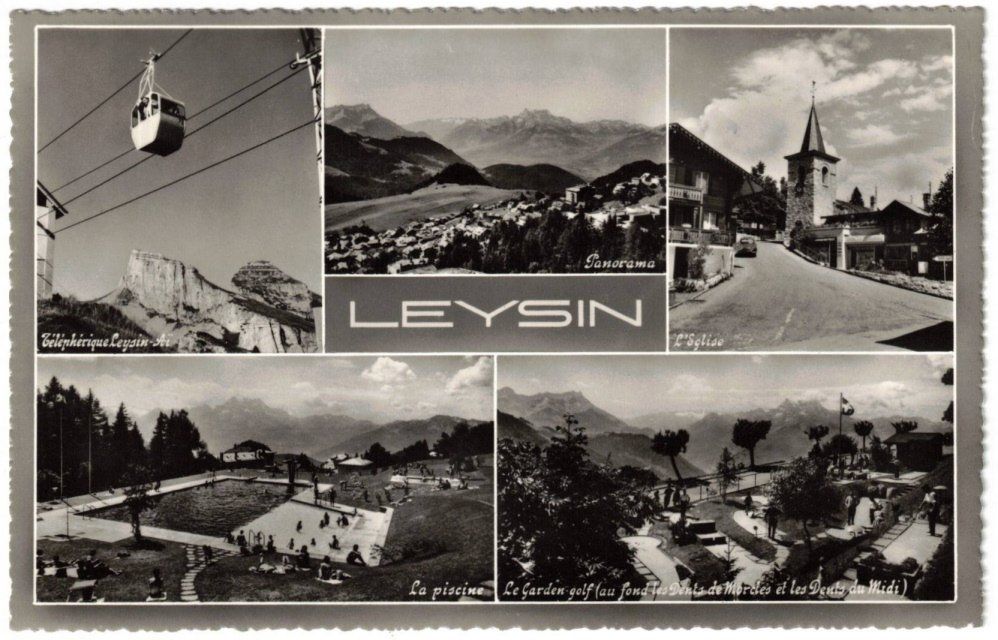 Ansichtskarten: Leysin - 5 Bild AK – Gebraucht aus Binningen von Mountainrider