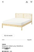 Bett frame, Bettgestell Tarva Ikea + Lattenrost 160x200