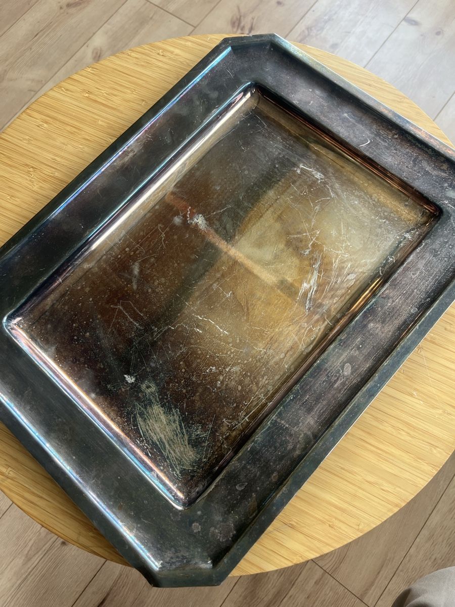 Berndorf Piatti di portata: Versilbertes Berndorf Serviertablet – Usato da Laufen venduto da groove60 5