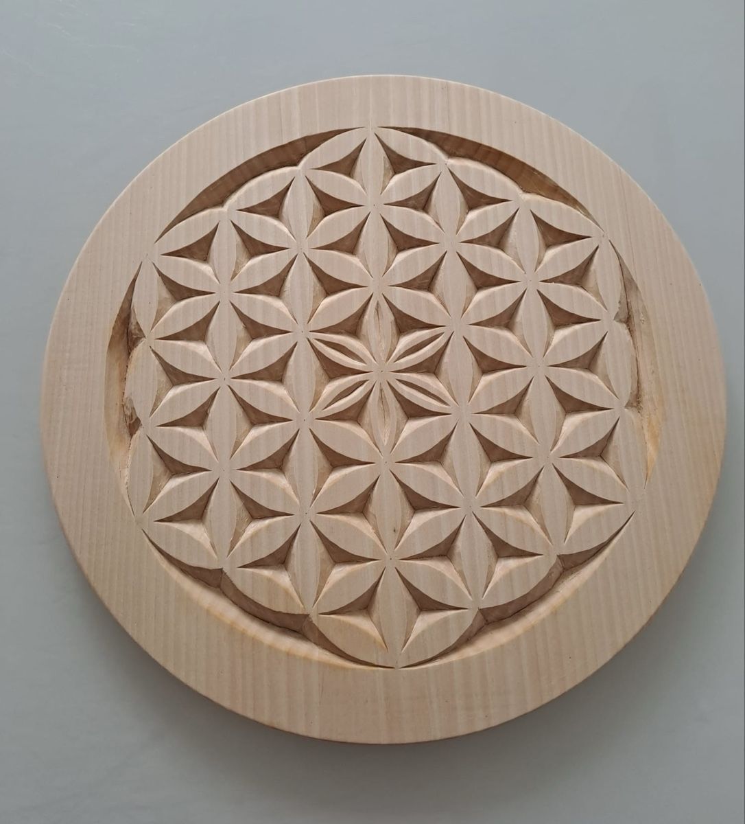 Tutte le decorazioni: Holz-Wandbild "Blume des Lebens" - Handgeschnitzt! – Nuovo (secondo la descrizione) da Seedorf UR venduto da ang_78mz