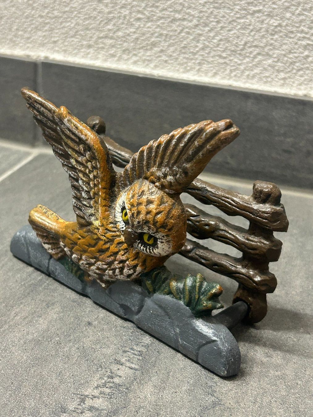 Statuette: Chouette vintage en fonte – Usato da Lausanne venduto da Weber1007 3