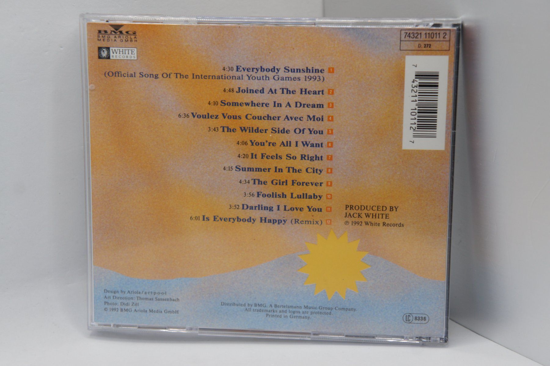 CD: CD David Hasselhoff Everybody Sunshine Jack White Produktion – Usato da Ernetschwil venduto da luisvonerni 1