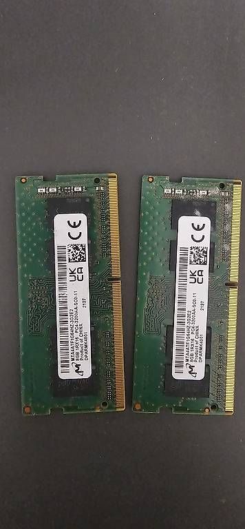 Componenti elettronici: 2x 8Gb So-dimm DDR4 3200mhz – Usato da Collex venduto da Chel1200