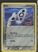POKÉMON / Aron / EX Power Keepers / Holo Stamp 🇺🇸 / 1Fr.!