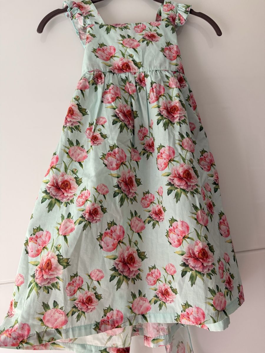 Kleider & Röcke: Phi Kleid Blumenmuster mint Grösse 9/10 Jahre – Gebraucht aus Basel von Upside12 2