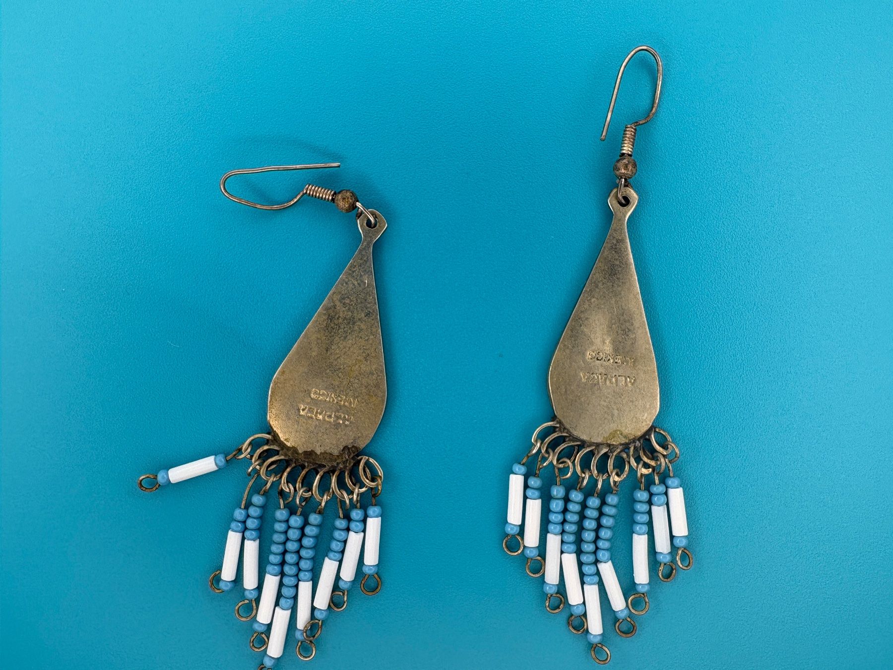 Orecchini pendenti & Orecchini a lobo: Vintage Ohrringe Mexico Alpaca – Usato da Elgg venduto da Jo_Naj 2
