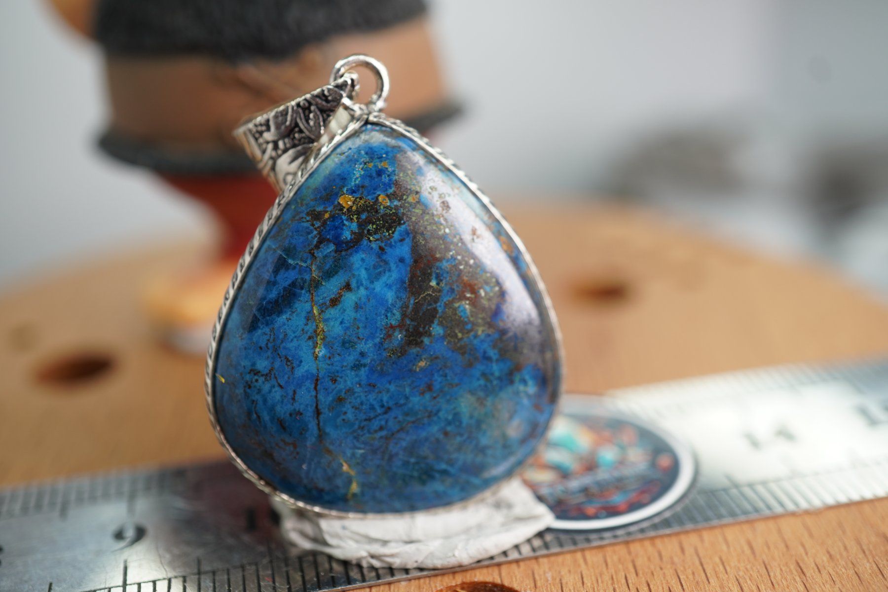 Mineralien & Heilsteine: Azurit Blau            Anhänger  Räumung – Neu und originalverpackt aus Eschenbach SG von topstone 7