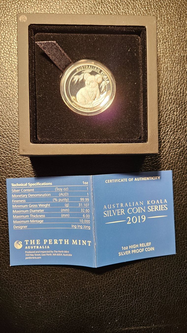 Tutti le monete: Australian Koala Silver Coin Series 2019 – Usato da Frick venduto da A-W 1