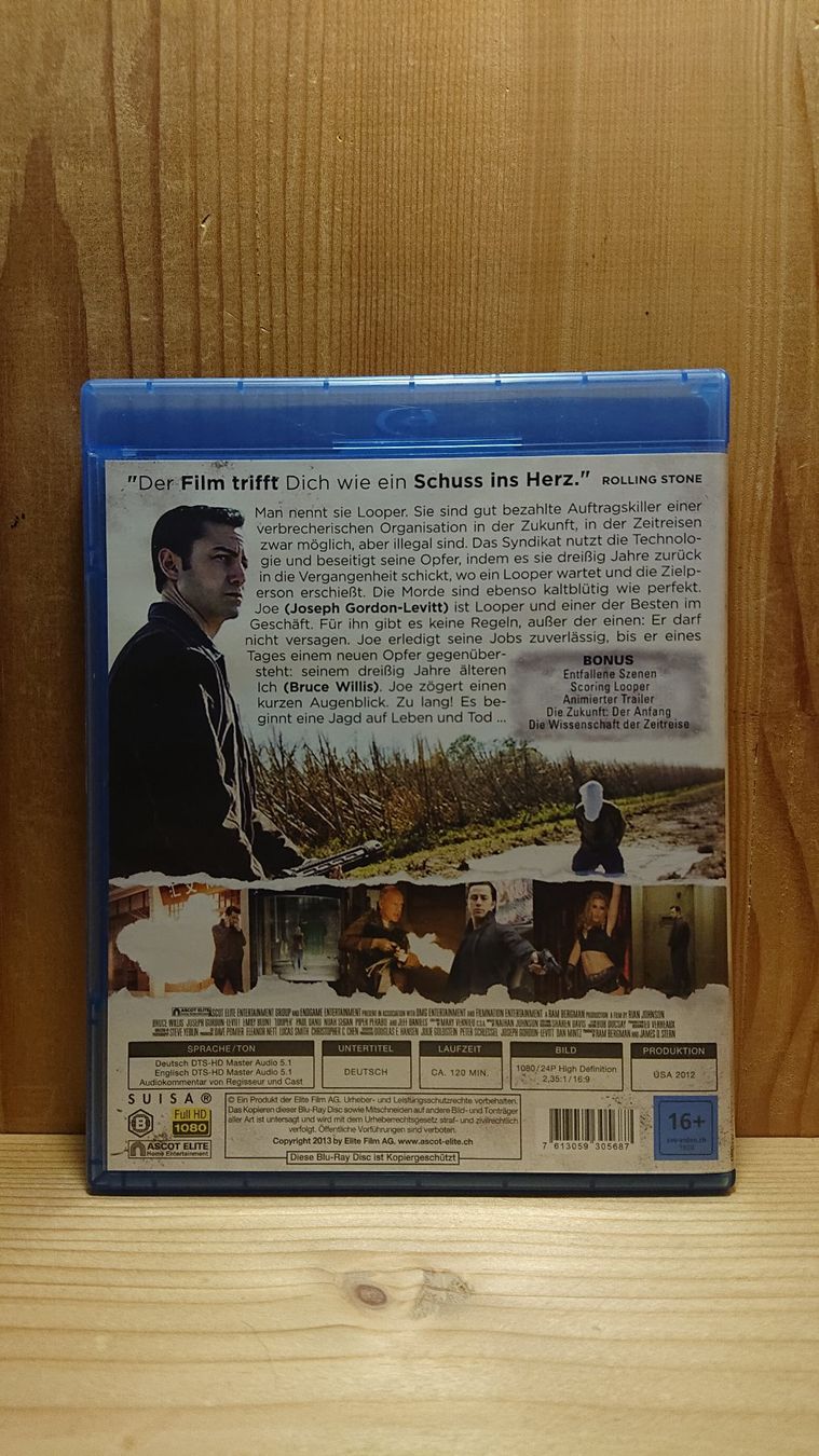 Tous les DVDs: LOOPER Blu-Ray mit Bruce Willis – D'occasion à Wilderswil par Exebub 1