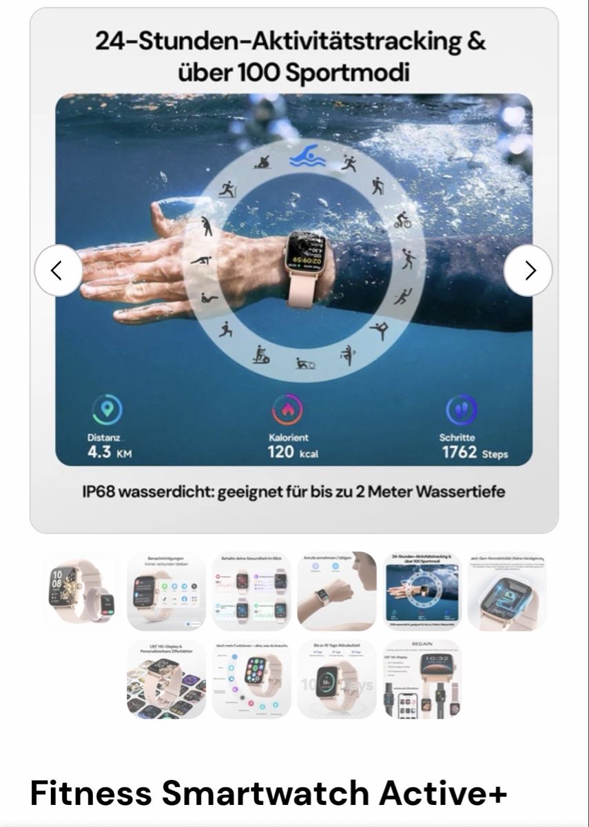 Smart Smartwatch: Smart watch  – Neu und originalverpackt aus Pfyn von Nathalie71 4