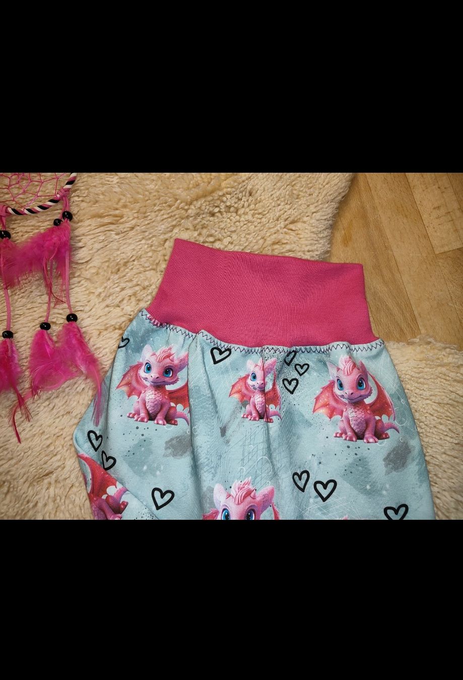 Hosen: Pumphose Drachen pink 80/86 – Neu (gemäss Beschreibung) aus Attiswil von Velvet81 2